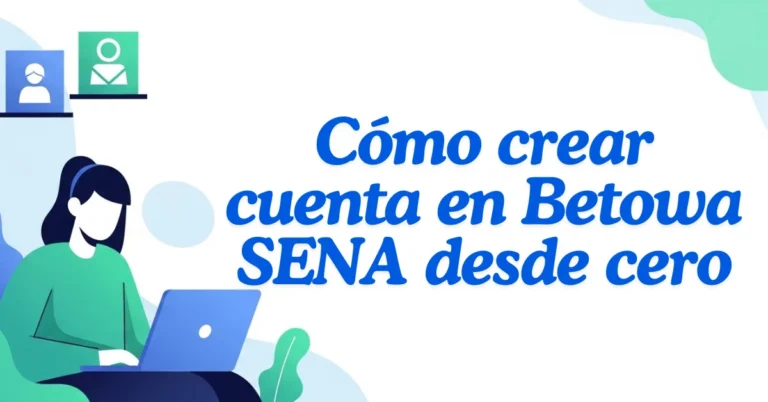 Cómo crear cuenta en Betowa SENA desde cero