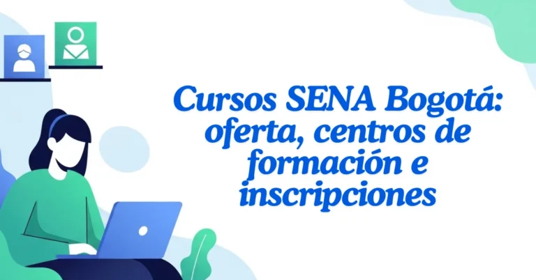Cursos SENA Bogotá oferta, centros de formación e inscripciones