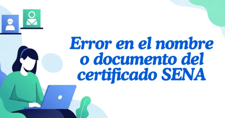 Error en el nombre o documento del certificado SENA