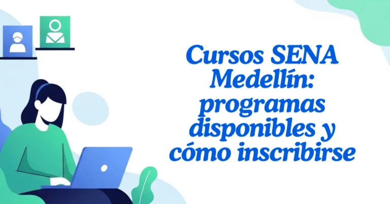 Cursos SENA Medellín 2026: cupos e inscripción