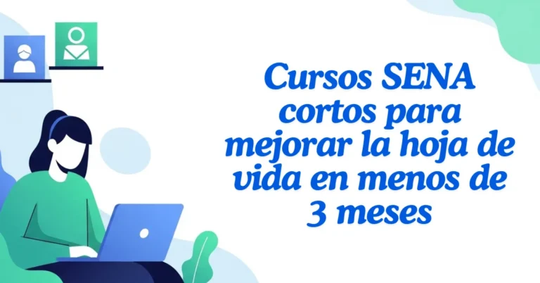 Cursos SENA cortos para mejorar la hoja de vida en menos de 3 meses