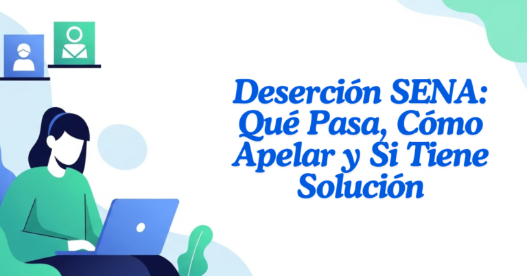 Deserción SENA: Qué Pasa, Cómo Apelar y Si Tiene Solución
